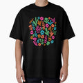 Folk ditsy colorful flower pattern by Illustrated by Nat