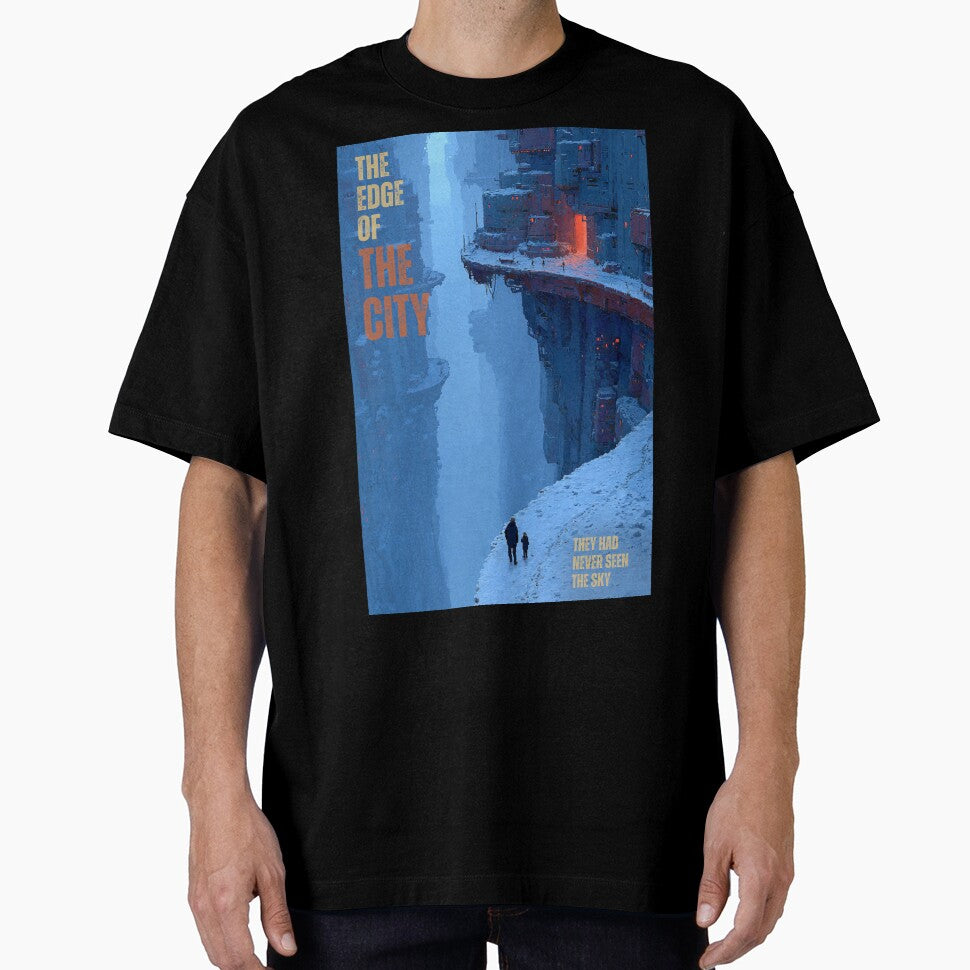 The Edge of the City  | Dystopian Sci-Fi Wall Art | Futuristic Cityscape | Mystery Archive Collection | Canvas & Framed Art by THE VESSEL ARCHIVE