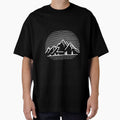 Simple design of mountain and sky by sunlight-tshirt