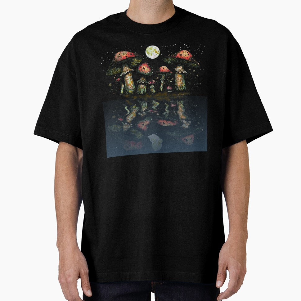 Mushrooms at Night by HoneyBreezeCo