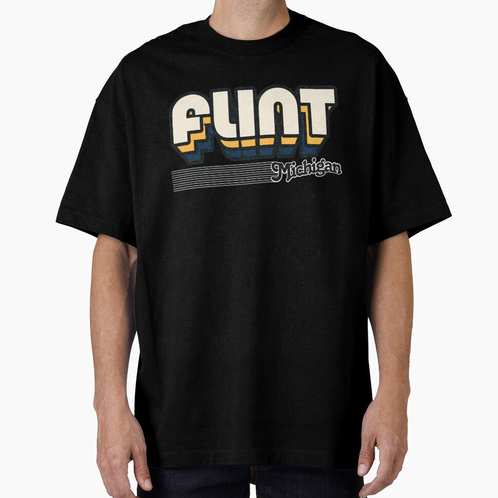 Flint, Michigan | Retro Stripes by retroready