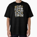 Daisy Pattern - Black and Gold by Chrystel L Art