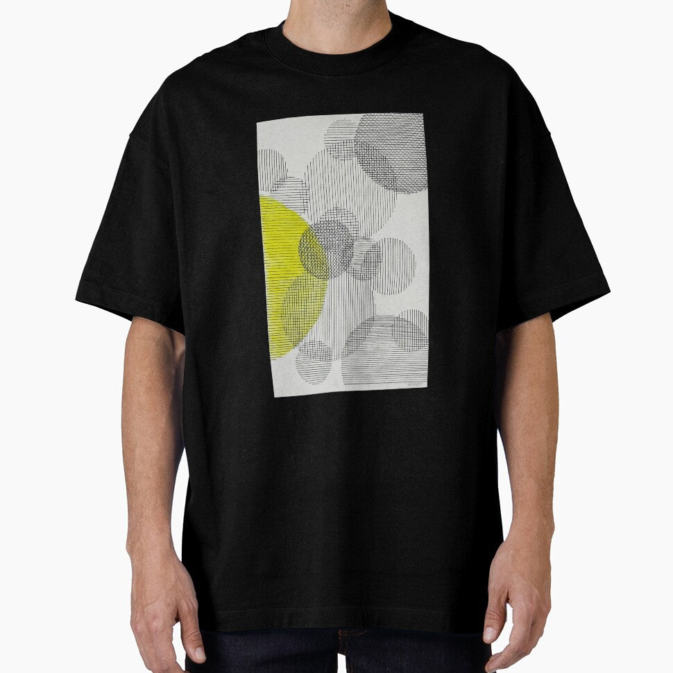 Abstract geometric composition lines overlapping mid century style by GriggsyArt