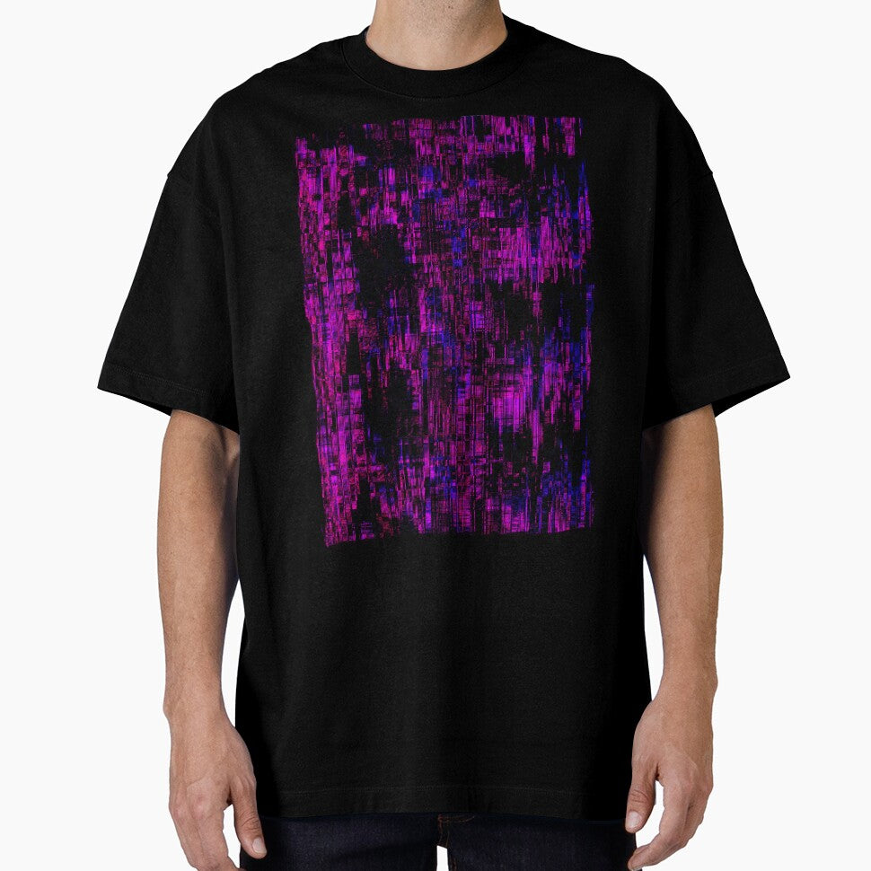Glitch Texture in Shades of Pink and Black by Ana Cá Art & Design