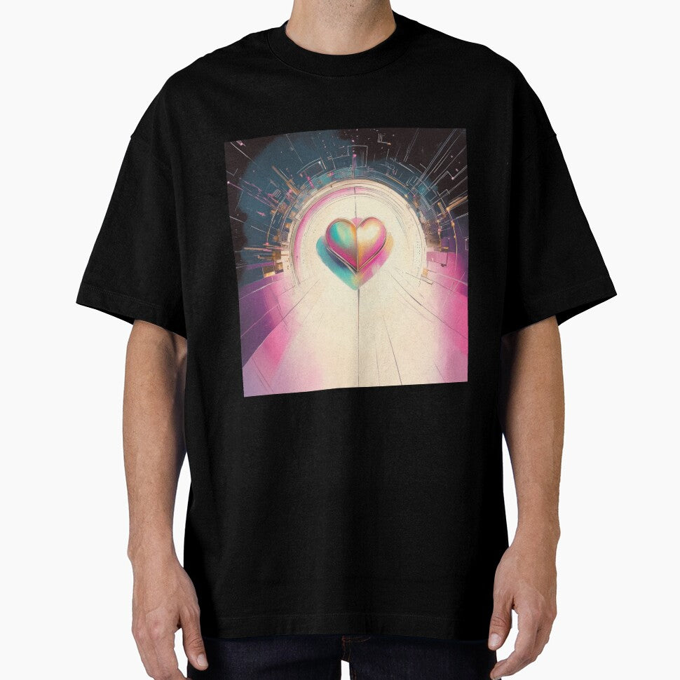 Colorful Futuristic Heart Art | 3D Abstract Portal Design by BlissxPals