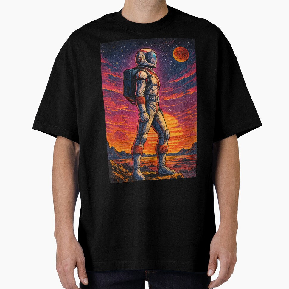 Retro Astro Soldier: Science Fiction Martian Explorer by JonelleTshirts