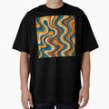 Retro Wavy 70s Pattern in Earth Tones by weirdfishes123
