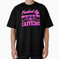 Fueled By Spite and Caffeine Neon Pink Typography by skullcap-prints