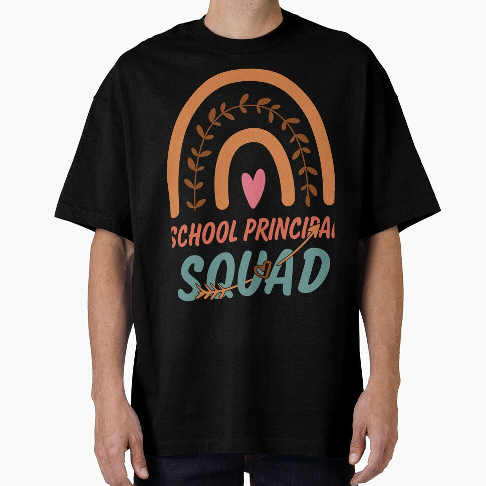 School Principal Squad Rainbow Quote Gift Idea For Men and Womens - Funny School Principal by Mmmm3344