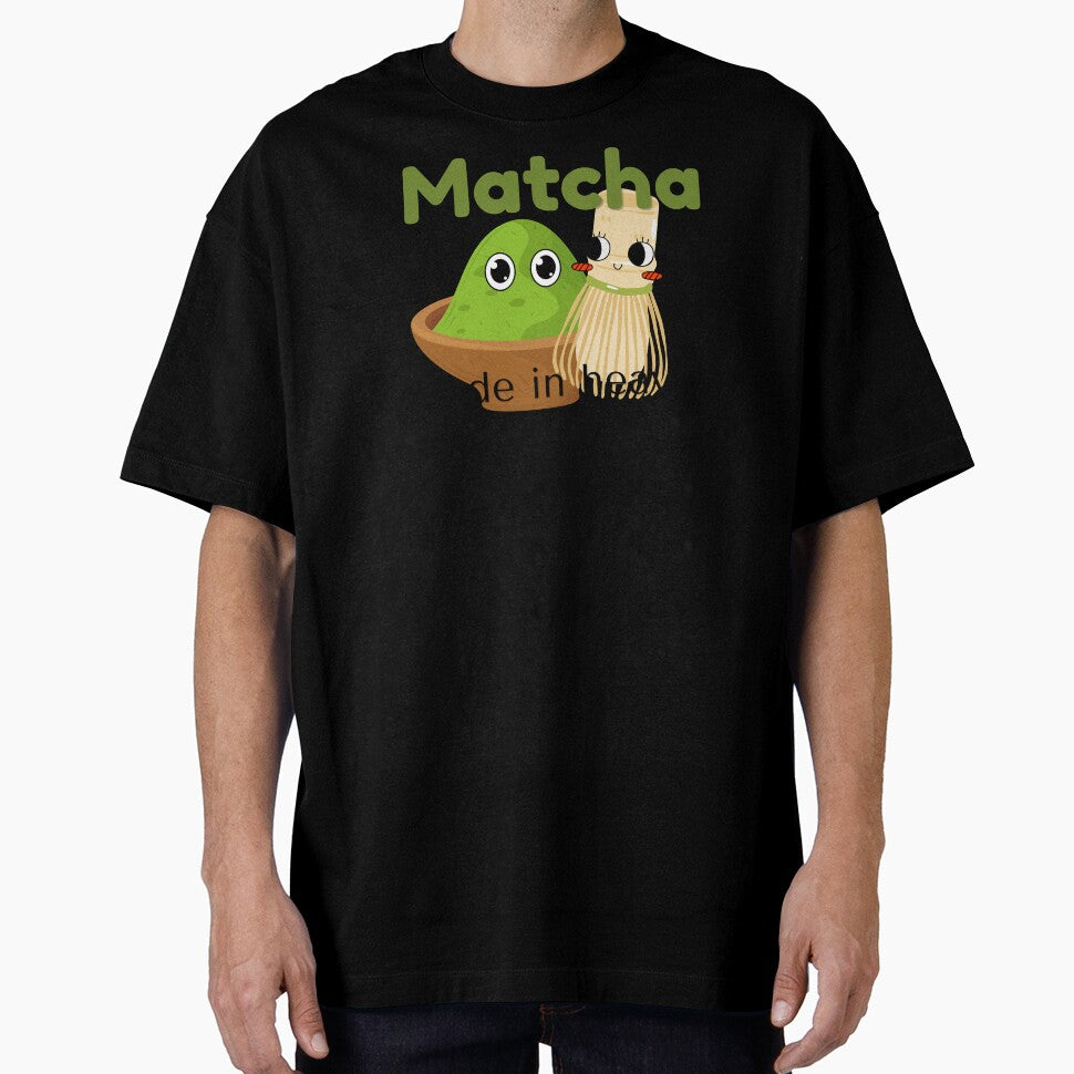 Matcha Made in Heaven Cute Cartoon | Aesthetic Green Tea Pun by Niji Hibana