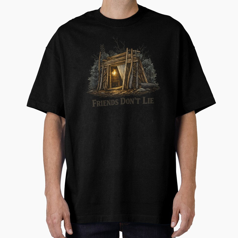 Friends Don’t Lie – Castle Byers Inspired Nostalgic Friendship T-Shirt by LUXORÉA