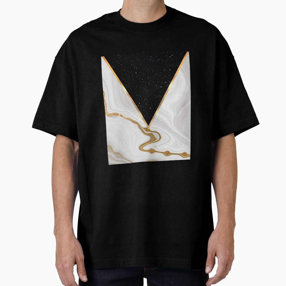 Golden Marble Pyramid (Black Marble) Geometry by MindedInc
