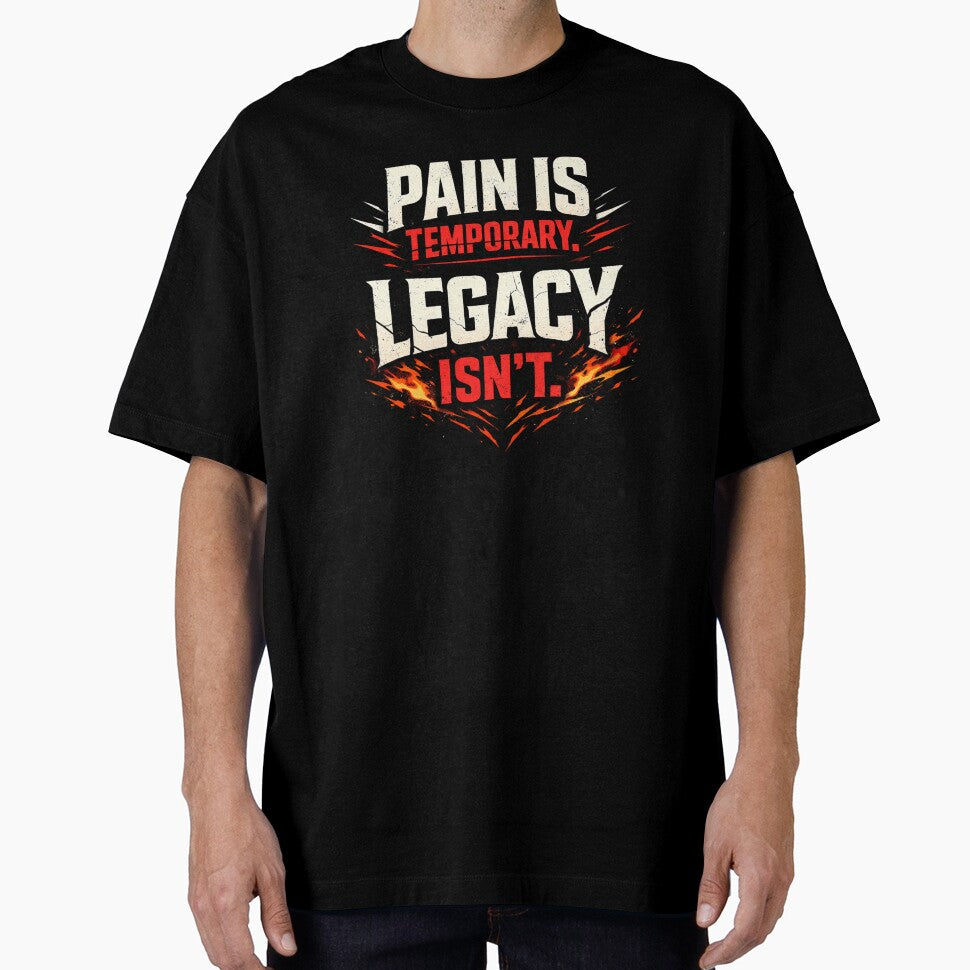 Pain Is Temporary Legacy Is Forever Gym Grunge Stoic Pump Cover by SoulFlex