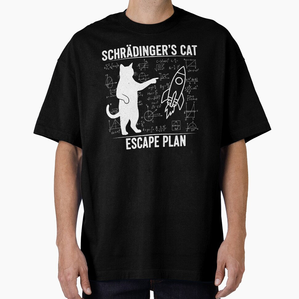 Schrödinger's Cat Escape Plan Science Humor by rafalZielinski