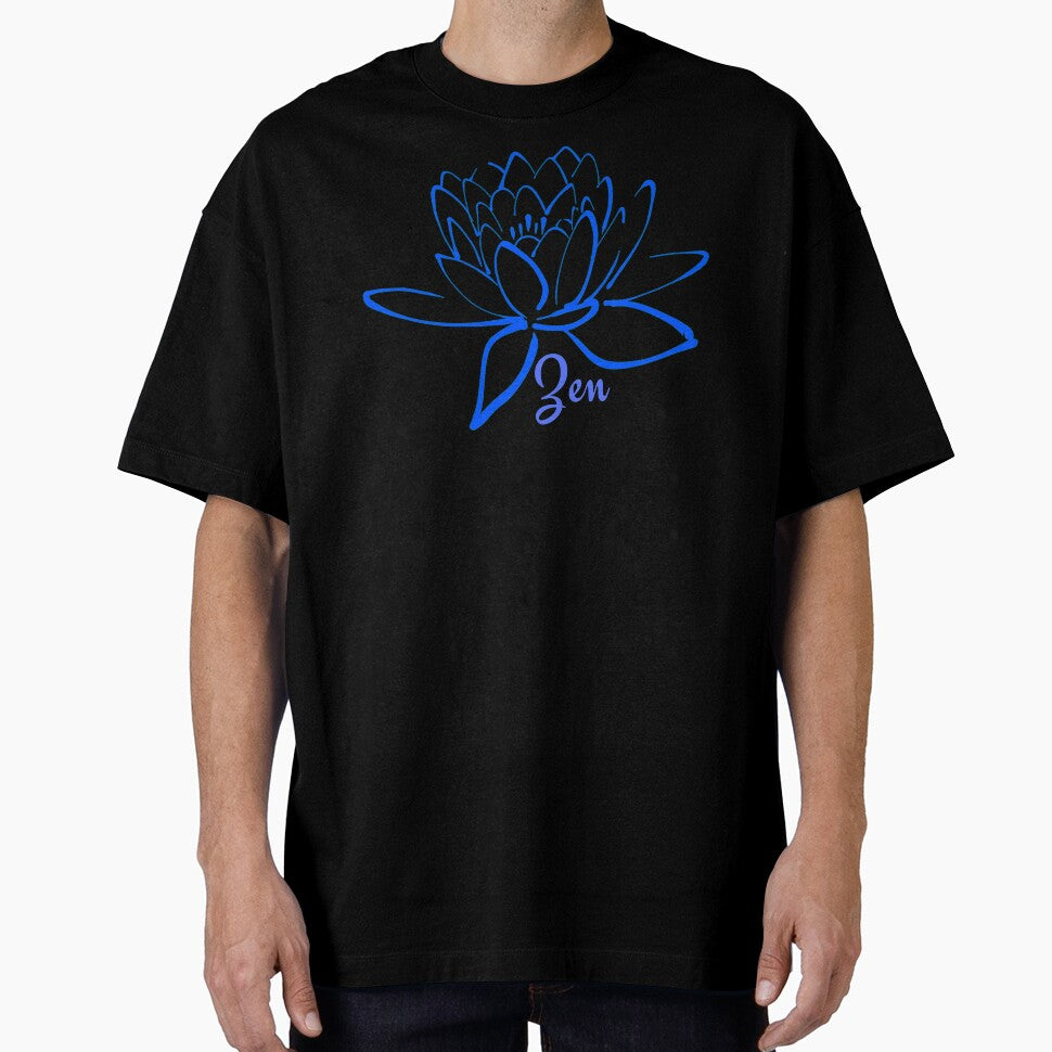 Lotus Zen Flower Blue - Yoga Meditation by Paulele