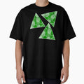 White and Black Retro Rhythms with Green Background by atroffire