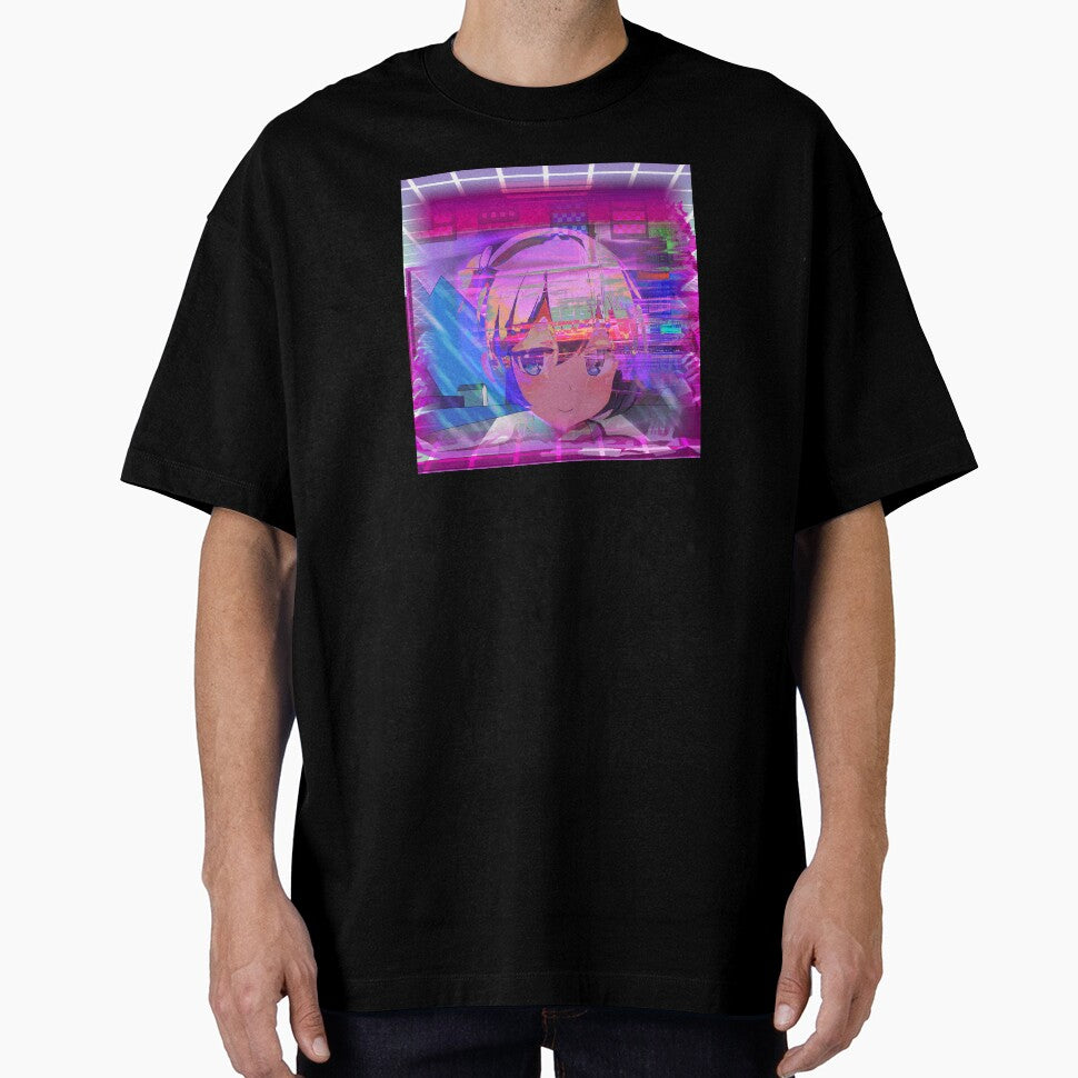 Weirdcore Anime Portrait Vaporwave Aesthetic Neon Collage by MusicArtAndGrind