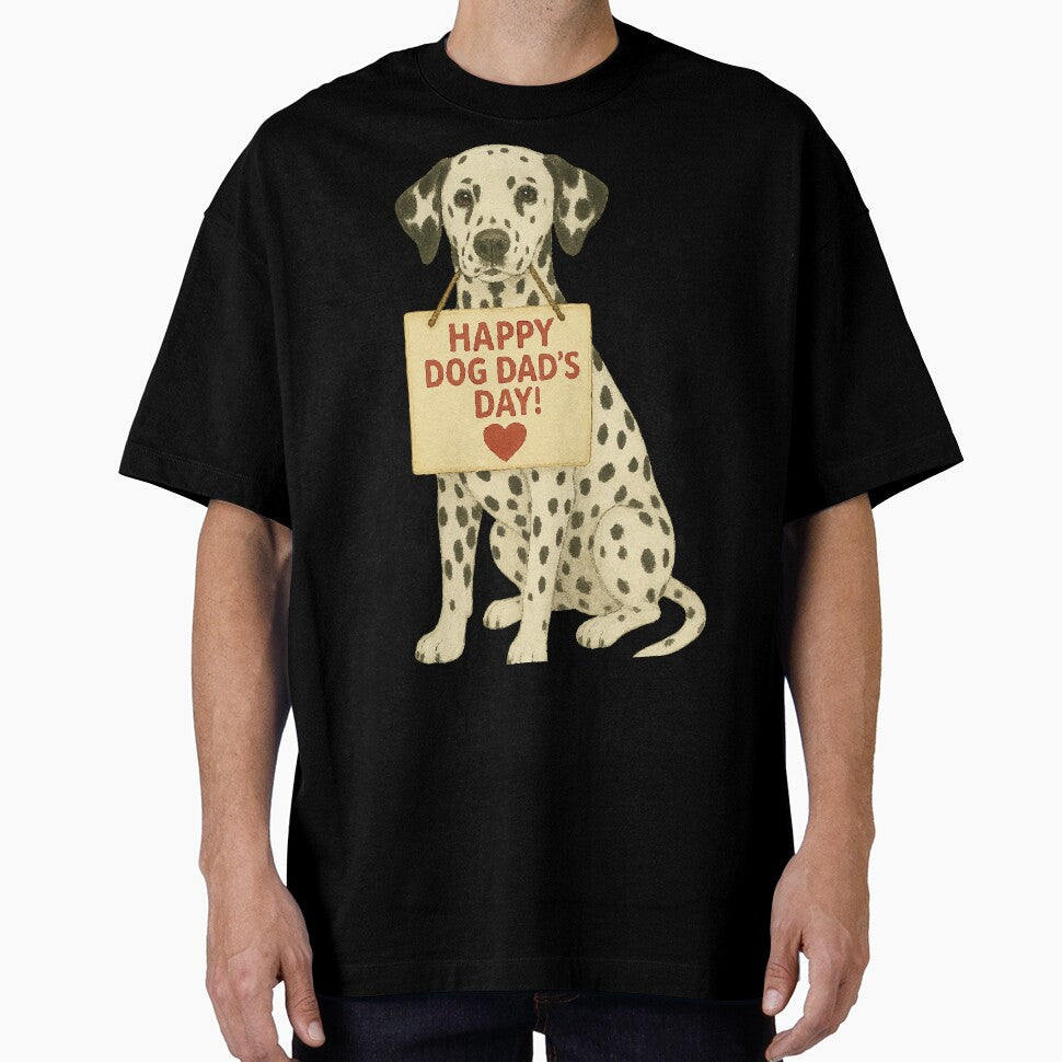 Spotted Love – Dalmatian Dog Dad’s Day Watercolor Tribute by AbstractAnom