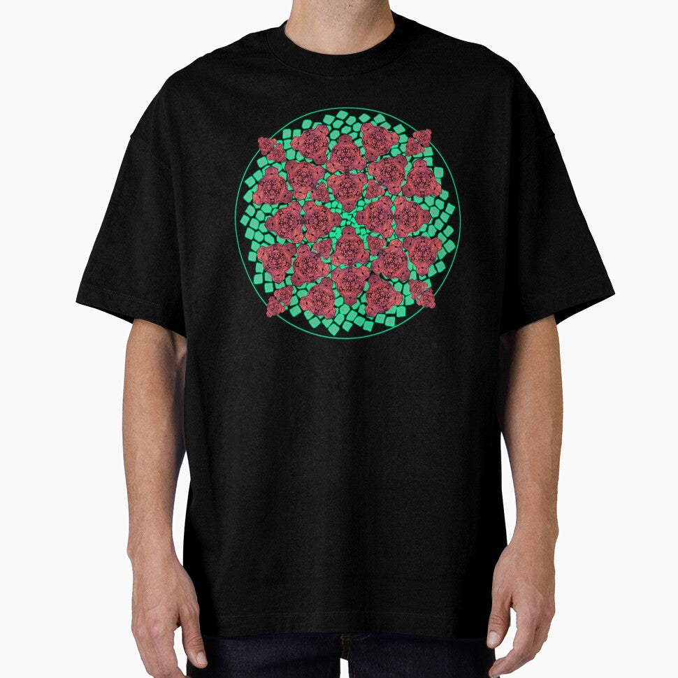 Red Sky Cube Mandala Cacophony & CircleVisions (G'ish) by createVisions