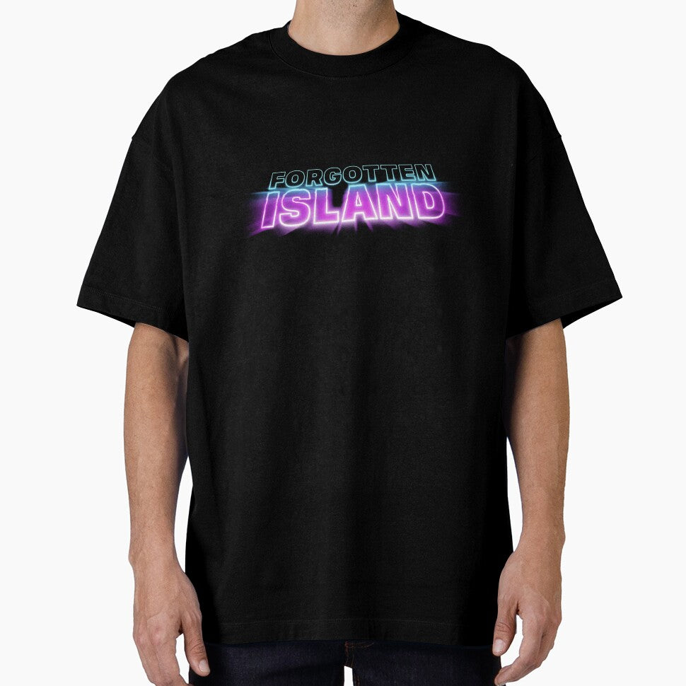 Forgotten Island Neon Synthwave Retro Typography by katiehparsns