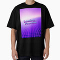 Loading Please Wait – Y2K Retro Chrome Vaporwave Tee Design by CMdigit