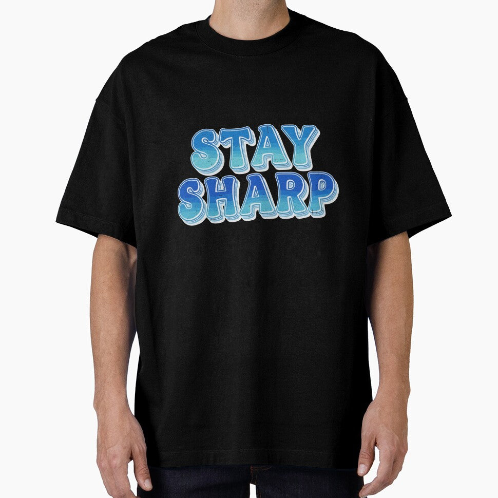 STAY SHARP Retro 70s Typography Vintage Motivational Quote by INNER WINNER YOU