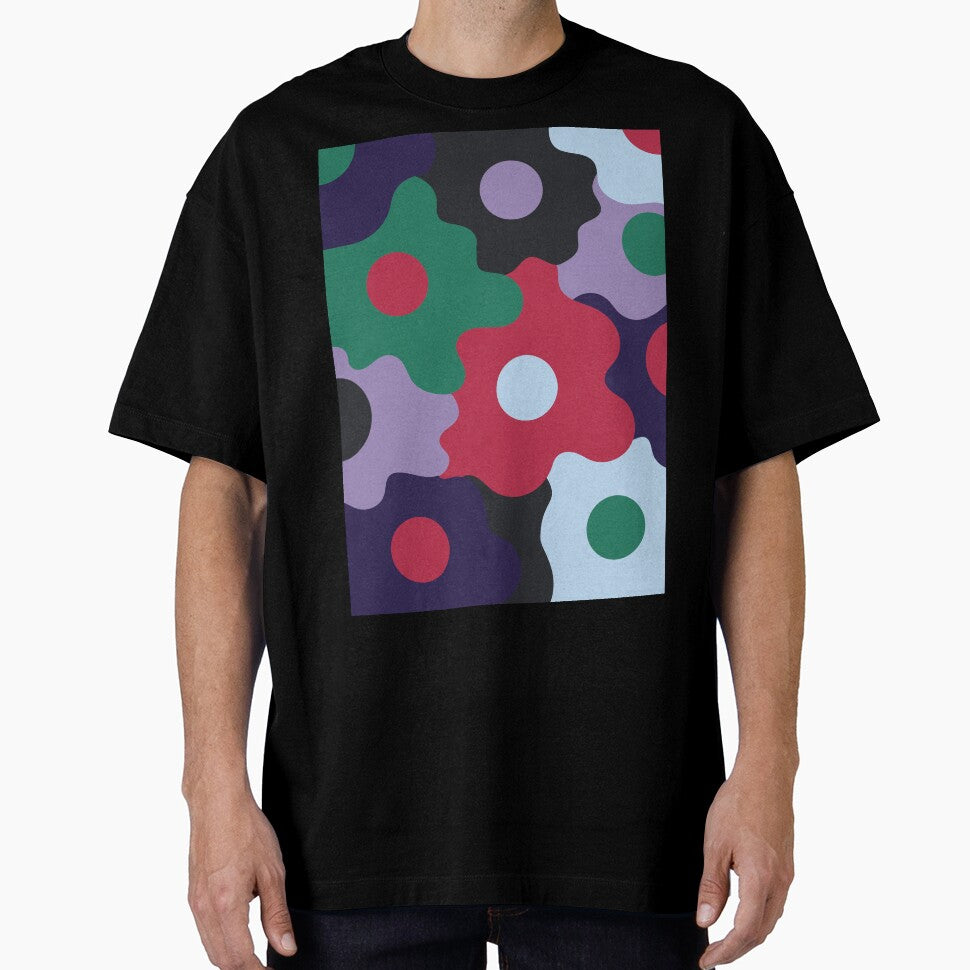 Retro Groovy Flowers - Deep Winter Seasonal Color Palette by aaalou