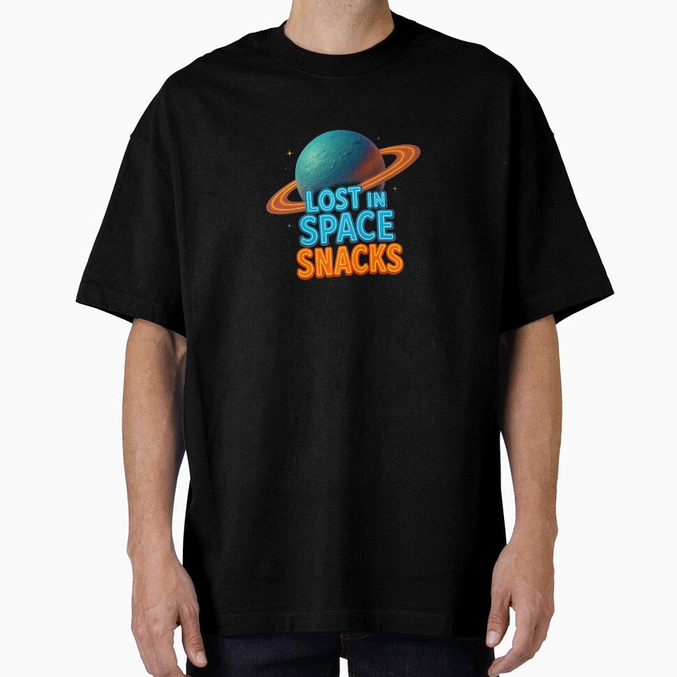 Lost in Space Snacks – Retro Neon Planet 3D Design by Tadeusz1