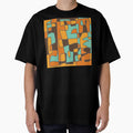 Bold Orange Retro Art Hand Drawn by NancyMerkle