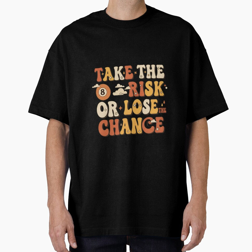 Take The Risk Or Lose The Chance Retro 70s Typography by avwear