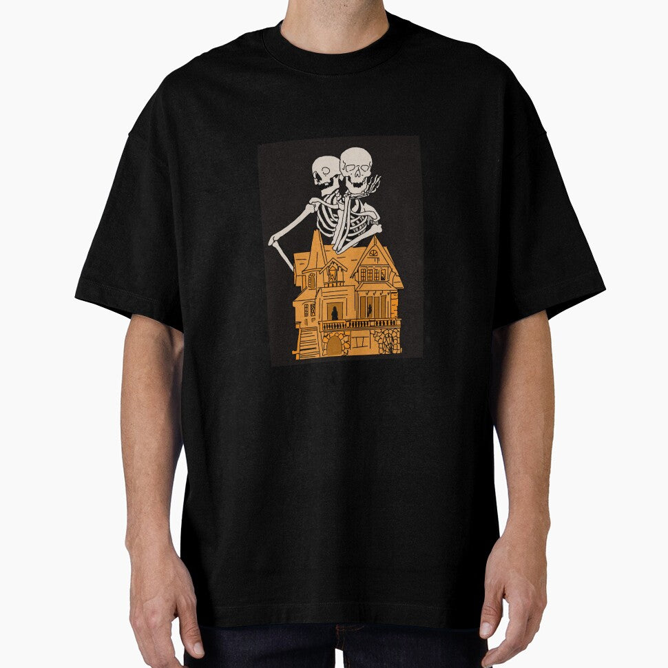 Retro Halloween haunted house by KarinaLuceroart