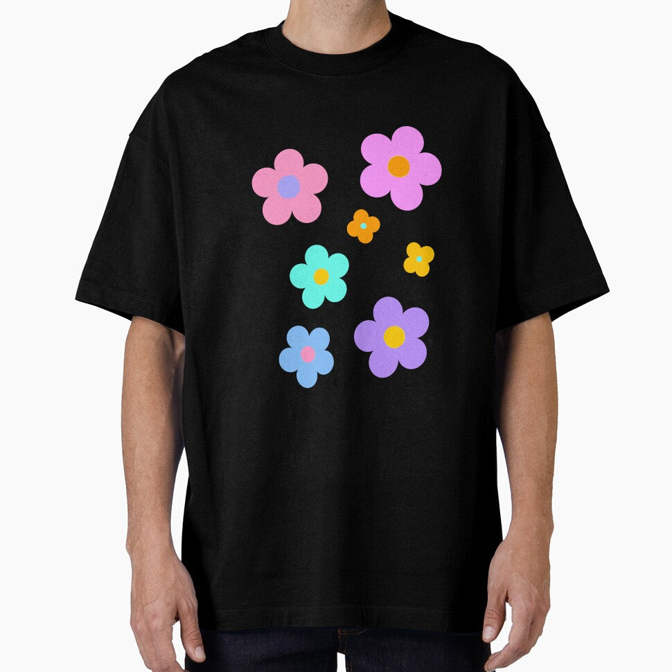 Groovy Rainbow Retro Flowers by thepaisleyswan