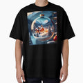 Enchanted Snowy Cabin in a Festive Christmas Ornament by CoolVisionStd