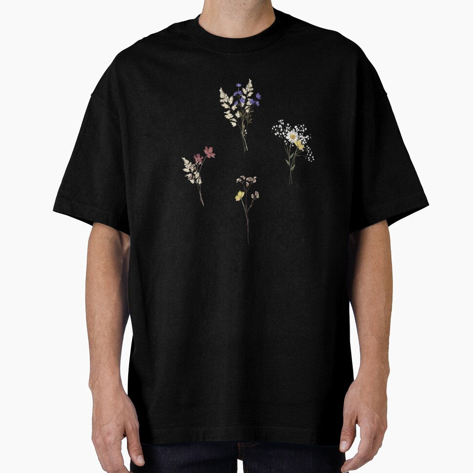 Delicate Meadow Wildflowers on Beige by tanjica
