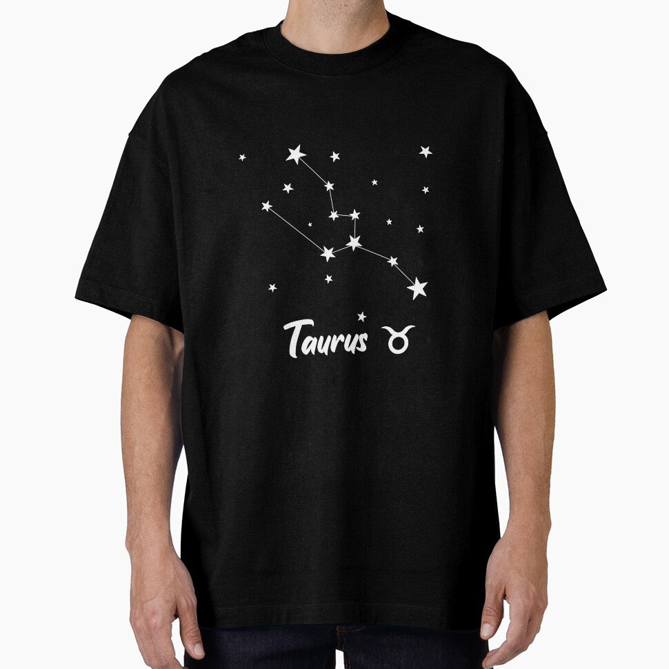 Taurs Zodiac Star Constellation White Lines by LaGode