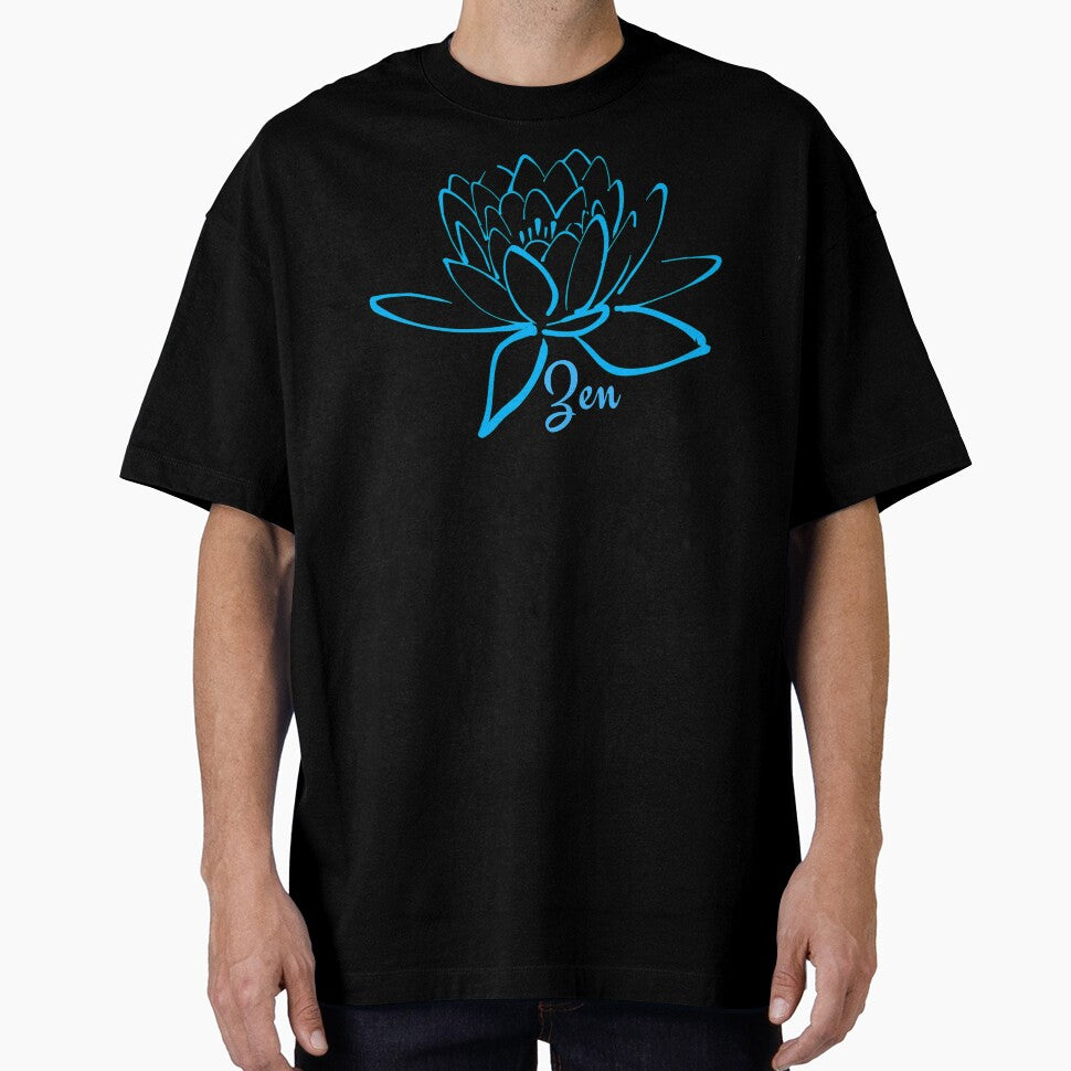 Lotus Zen Flower Light Blue - Yoga Meditation by Paulele