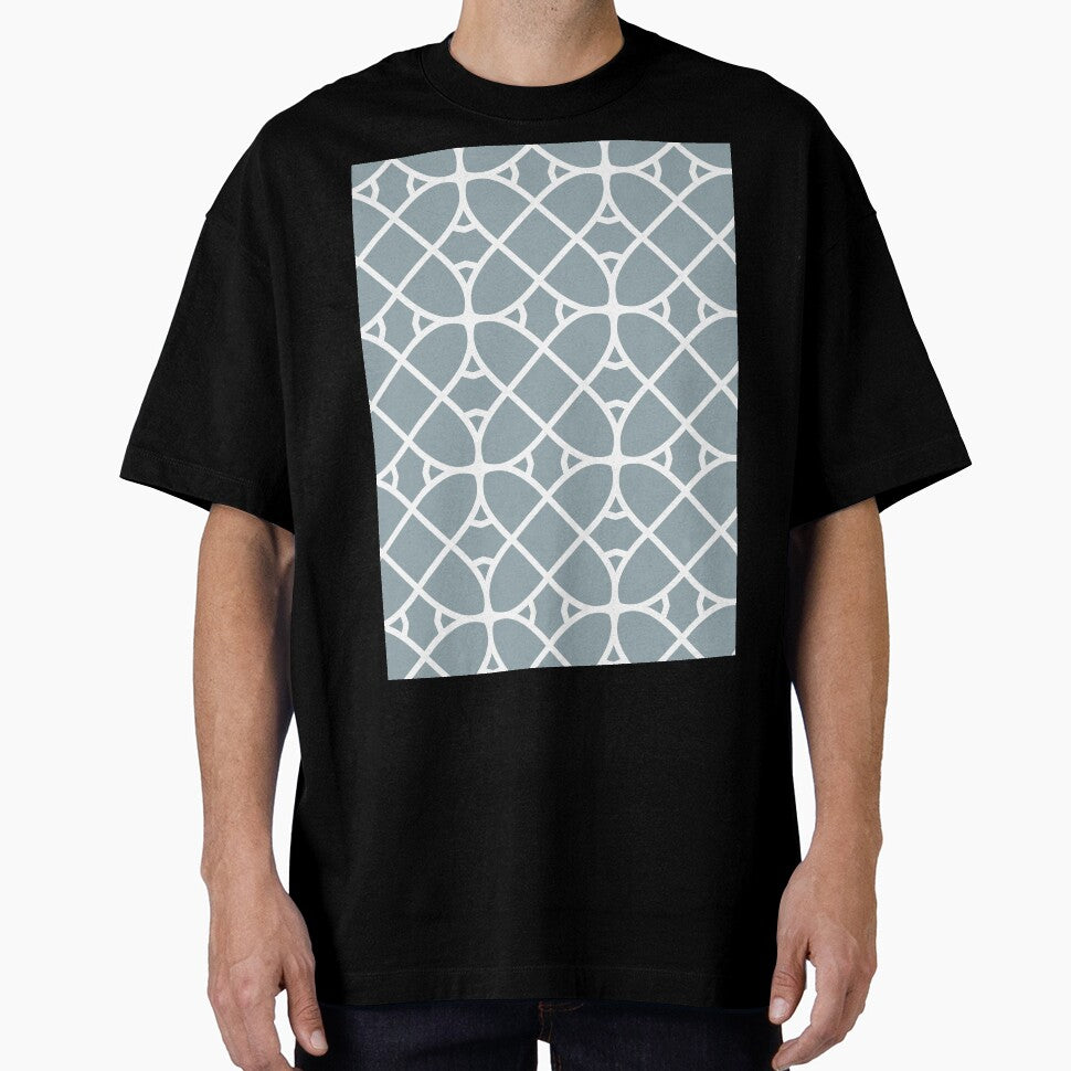 Mid-tone Blue and White Geometric Shape Pattern Pairs Graham and Brown 2022 Color of the Year Breathe - Colour Trends - Hue - Shade by ColorOfTheYears