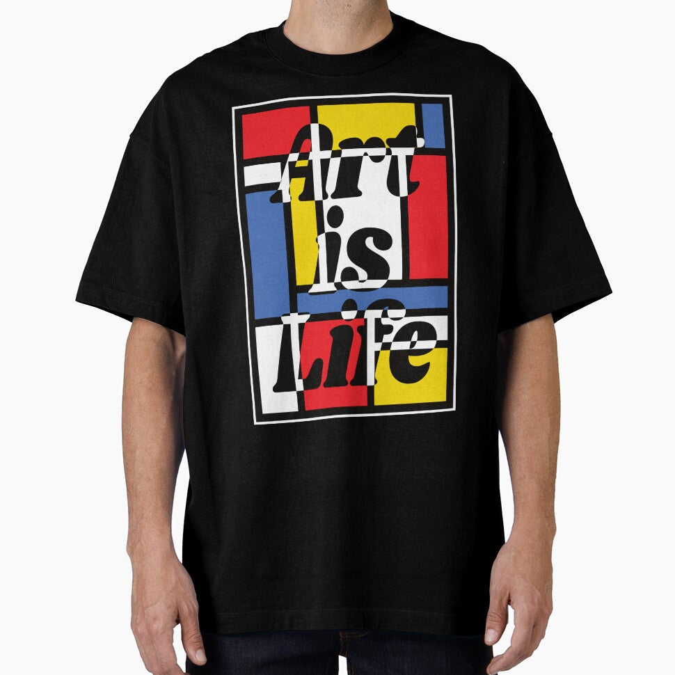 Art is Life - Mondrian - Art Teacher Tee by Jocelyn Sperduto Art