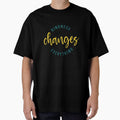 Kindness Changes Everything Circular Typography Teal & Yellow by HBDStudio