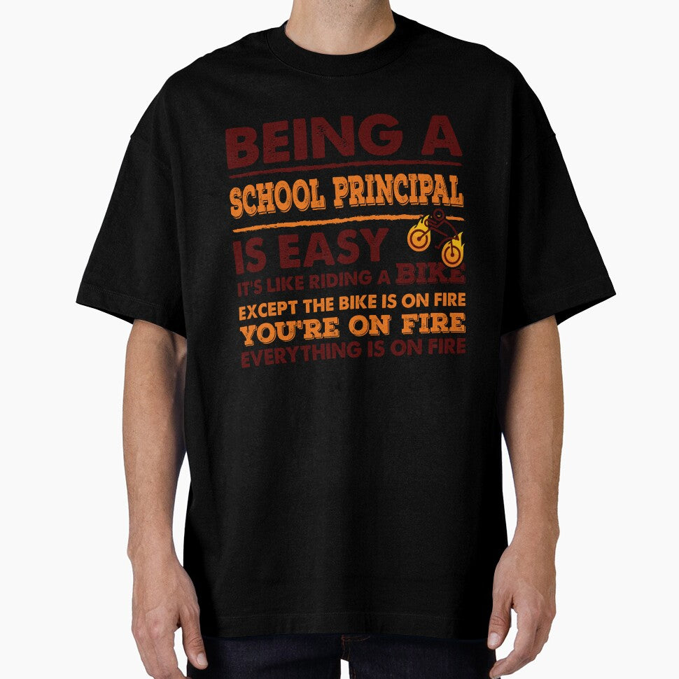 Being A School Principal Is Easy - Funny School Principal Quote Gift Idea For Men and Womens by Mmmm3344