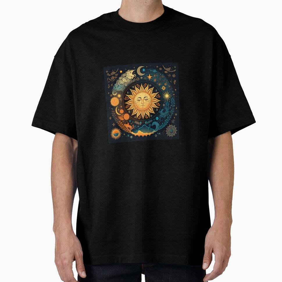 Mystical celestial,vintage sun and moon design by Jomack1