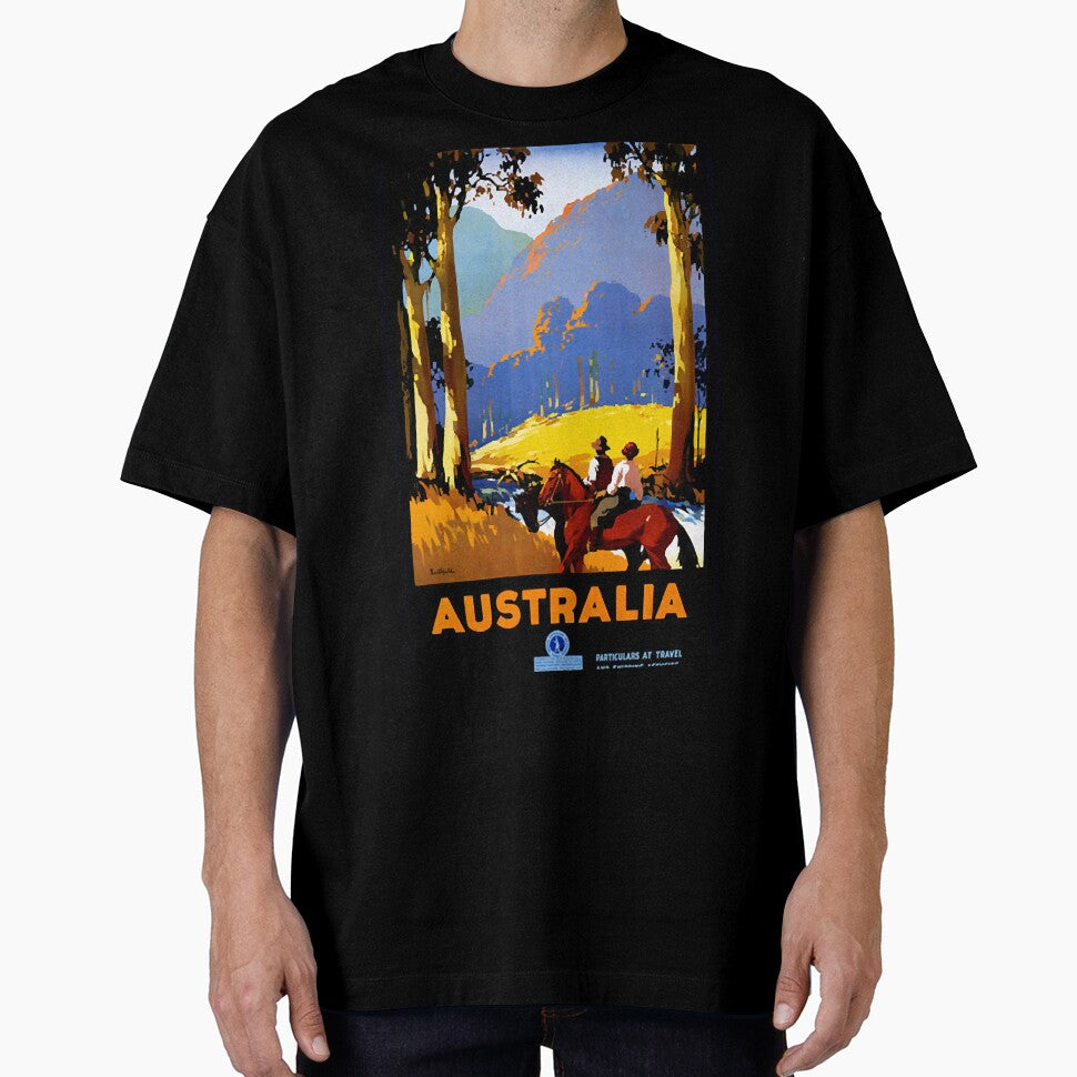 Vintage Travel Poster Australia by Lazarz8