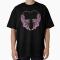 Vintage Pink Tiger Heart Tattoo Edgy Streetwear by Krasnovaovaova