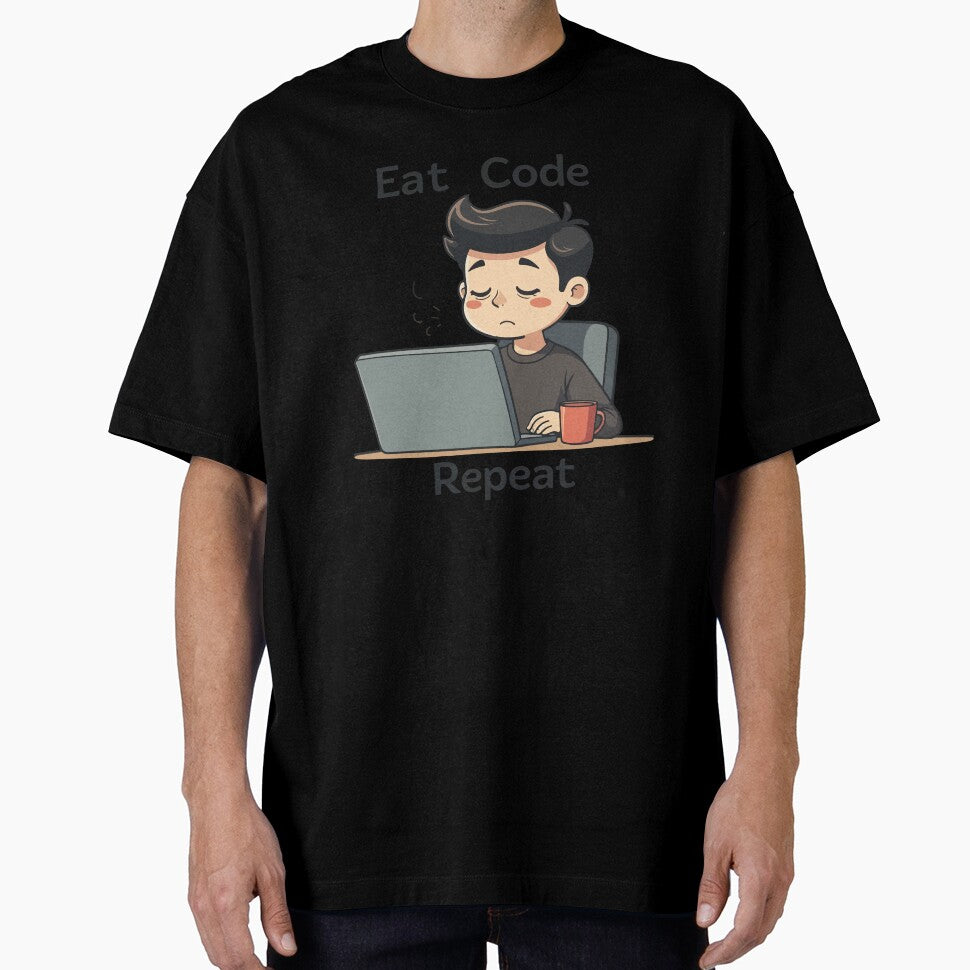 Eat Code Repeat Programmer T-Shirt – Funny Coding Quote Tee for Developers & Coders by Design-Pro-21