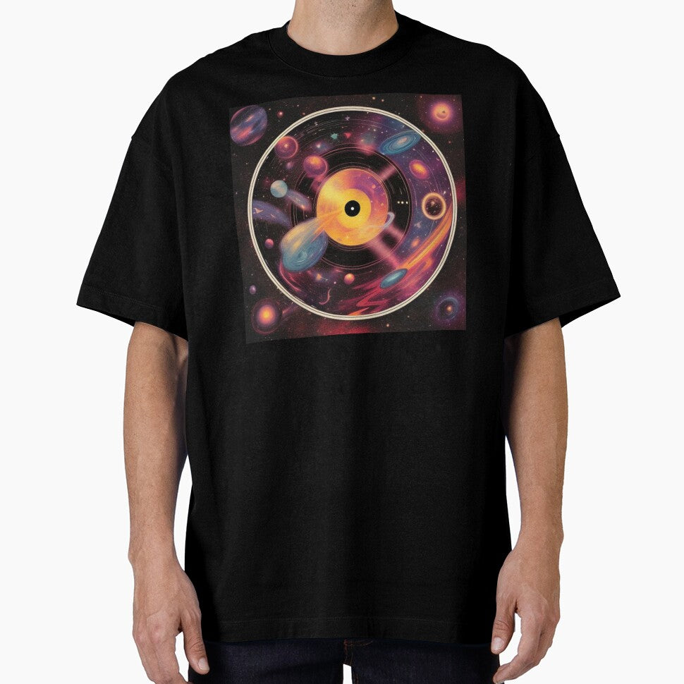Retro Futurism Galaxy Vinyl Record by musicgeniusart