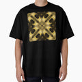overlapping cream crosses on a brown ground by effervescence