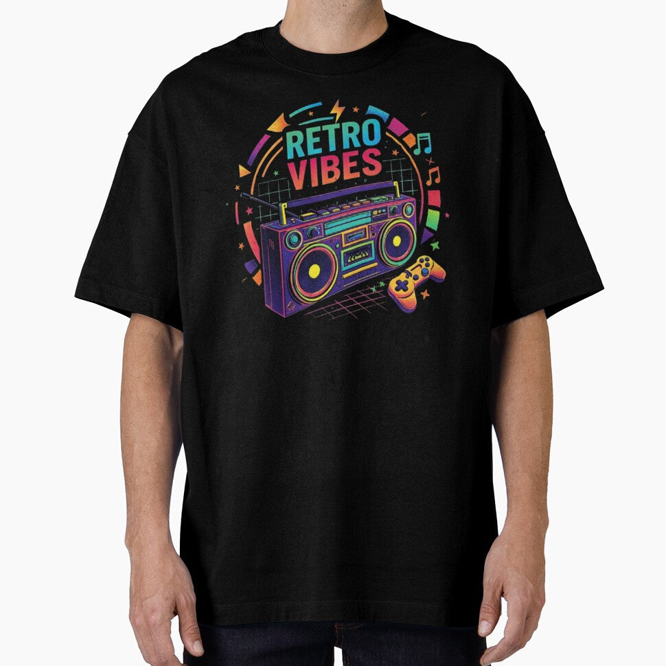 Retro Vibes – Music & Gaming Neon Design by Dogandesighn