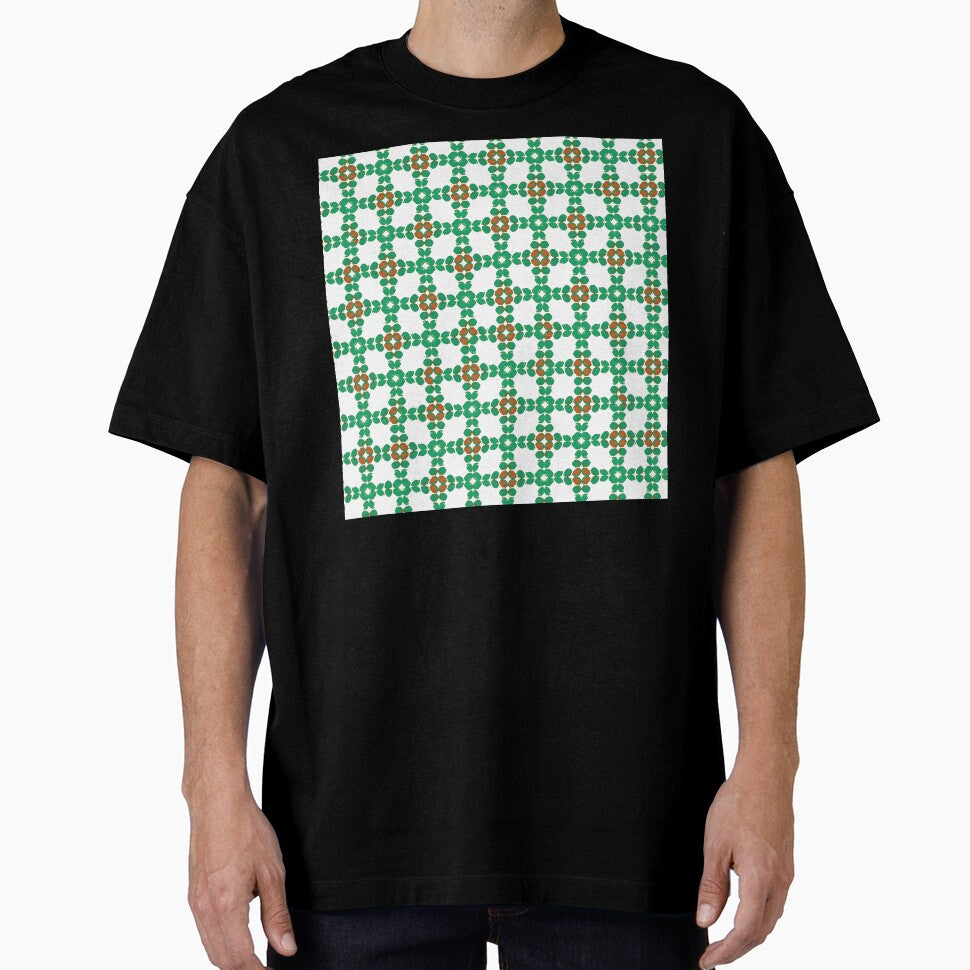 Copy of Aesthetic MATCHA Mosaic Beautiful Pattern pattern with flowers green by Catophile