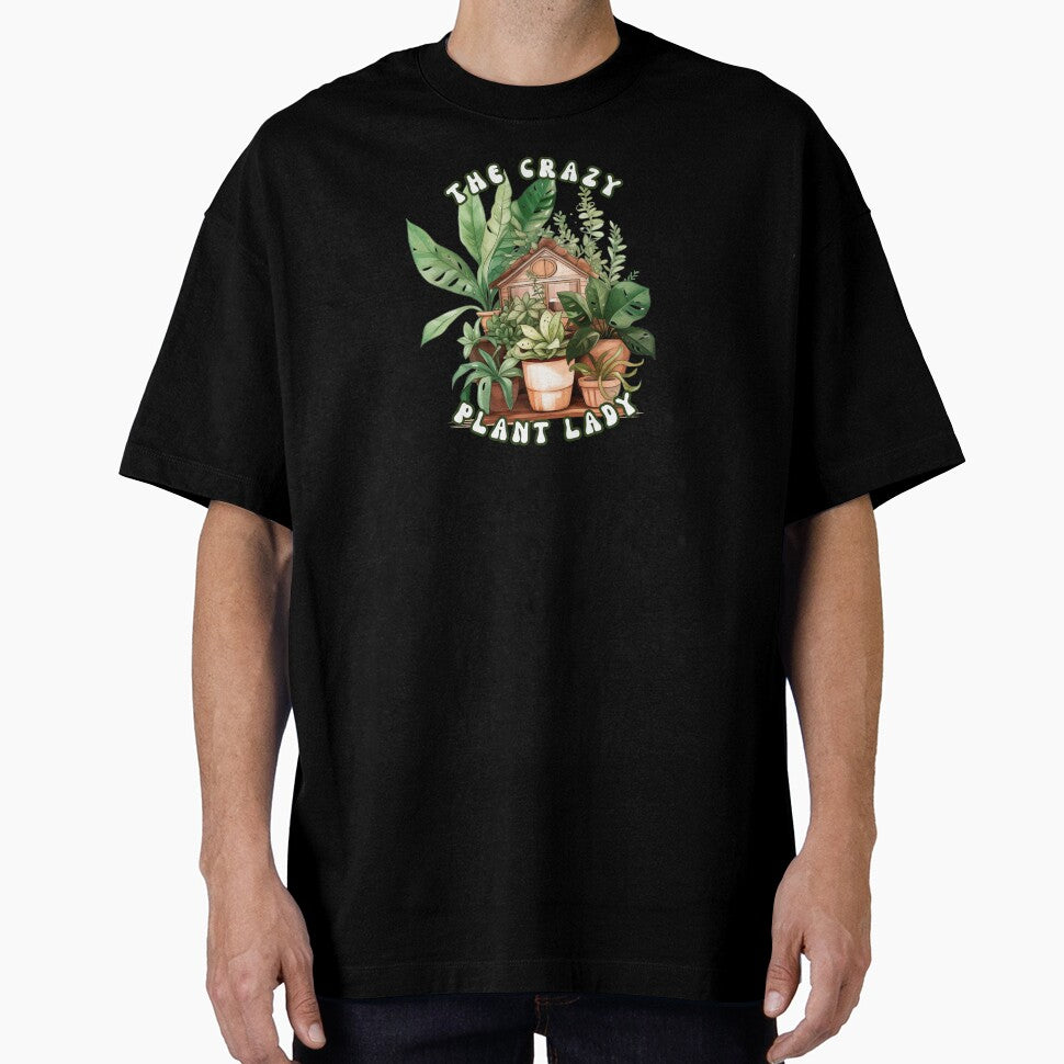 The Crazy Plant Lady T-Shirt | Earthy Boho Houseplant Tee by JT Digital