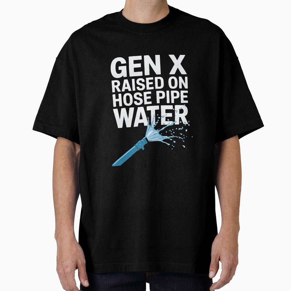 Gen X Independence Nostalgic Humor Hose Pipe Water 70s 80s by w1ckerman